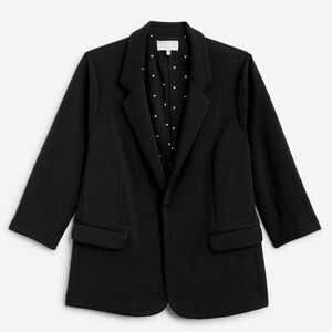 2X Asa Modal Knit Blazer SKIES ARE BLUE Black